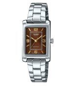 Casio Standard Analog Stainless Steel Brown Dial Quartz LTP-1234DD-5A Women's Watch