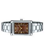 Casio Standard Analog Stainless Steel Brown Dial Quartz LTP-1234DD-5A Women's Watch