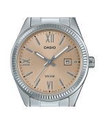 Casio Standard Analog Stainless Steel Peach Dial Quartz LTP-1302DD-4A2V Women's Watch