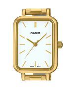 Casio Standard Analog Gold Tone Stainless Steel White Dial Quartz LTP-V009G-7E Women's Watch