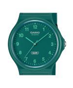 Casio POP Analog Bio Based Resin Strap Green Dial Quartz MQ-24B-3B Unisex Watch