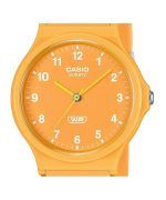 Casio POP Analog Bio Based Resin Strap Orange Dial Quartz MQ-24B-9B Unisex Watch