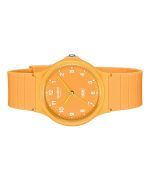 Casio POP Analog Bio Based Resin Strap Orange Dial Quartz MQ-24B-9B Unisex Watch