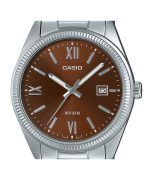 Casio Standard Analog Ion Plated Stainless Steel Brown Dial Quartz MTP-1302DD-5AV Men's Watch