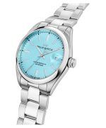 Philip Watch Swiss Made Caribe Urban Stainless Steel Turquoise Dial Quartz R8253597642 100M Mens Watch