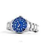 Ratio FreeDiver GMT Series Sapphire Stainless Steel Blue Dial Automatic RTF053 200M Men's Watch