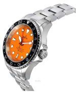 Ratio FreeDiver GMT Series Sapphire Stainless Steel Orange Dial Automatic RTF055 200M Men's Watch