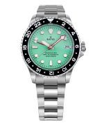 Ratio FreeDiver GMT Series Sapphire Stainless Steel Green Dial Automatic RTF059 200M Men's Watch