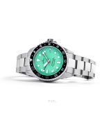 Ratio FreeDiver GMT Series Sapphire Stainless Steel Green Dial Automatic RTF059 200M Men's Watch