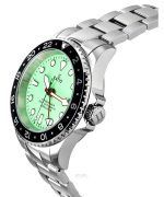 Ratio FreeDiver GMT Series Sapphire Stainless Steel Green Dial Automatic RTF059 200M Men's Watch