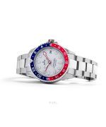 Ratio FreeDiver GMT Series Sapphire Stainless Steel White Dial Blue Red Pepsi Bezel Automatic RTF061 200M Men's Watch