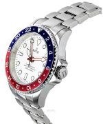 Ratio FreeDiver GMT Series Sapphire Stainless Steel White Dial Blue Red Pepsi Bezel Automatic RTF061 200M Men's Watch