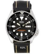 Seiko Automatic Diver's Ratio Black Leather SKX007J1-LS2 200M Men's Watch