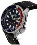 Seiko Automatic Diver's Ratio Black Leather SKX009K1-LS2 200M Men's Watch