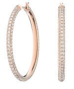 Swarovski Dextera Hoop Rose Gold-Tone Earrings 5383938 For Women