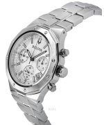 Bulova Classic Precisionist Chronograph Stainless Steel Silver Dial Quartz 96B408 100M Mens Watch