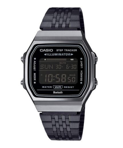 Casio Vintage Digital Smartphone Link Stainless Steel Quartz ABL-100WEGG-1B Unisex Watch