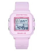 Casio Baby-G Digital Resin Strap Pink Dial Quartz BGD-10-4 100M Women's Watch