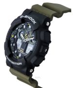 Casio G-Shock Analog Digital Resin Strap Black Dial Quartz GA-100TU-1A3 200M Men's Watch