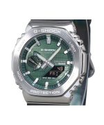 Casio G-Shock G-Steel Analog Digital Smartphone Link Resin Strap Green Dial Tough Solar GBM-2100A-1A3 200M Men's Watch