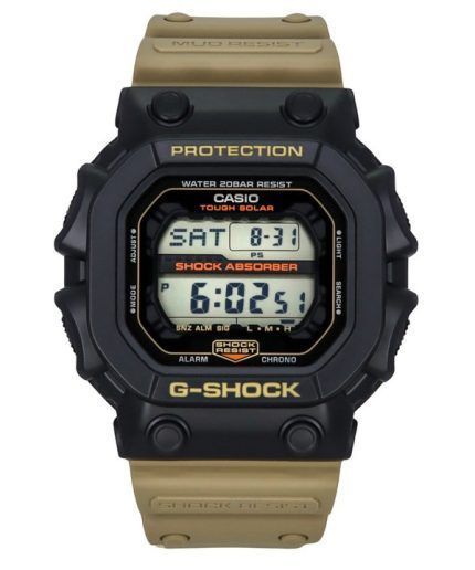 Casio G-Shock Digital Resin Strap Black Dial Tough Solar GX-56TU-1A5 200M Men's Watch