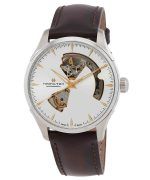 Hamilton Jazzmaster Leather Strap Silver Open Heart Dial Automatic H32675551 Men's Watch