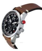 Iron Annie F13 Tempelhof Chronograph Brown Leather Strap Black Dial Quartz 56882 Men's Watch