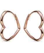 Pandora Asymmetric Heart Hoop Earrings 288307 For Women