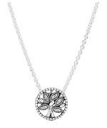 Pandora Sparkling Family Tree Necklace 397780CZ-45 For Women