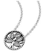 Pandora Sparkling Family Tree Necklace 397780CZ-45 For Women