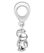 Pandora Married Couple Sterling Silver Dangle Charm With Clear Cubic Zirconia 798896C01 For Women