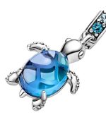 Pandora Murano Glass Sea Turtle Dangle Charm 798939C01 For Women