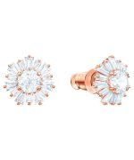 Swarovski Idyllia Rose Gold Tone Plated And Zirconia Stud Earrings 5459597 For Women