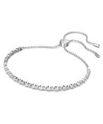 Swarovski Matrix Clear Crystals And Rhodium Plated Tennis Bracelet 5465384 For Women