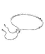 Swarovski Matrix Clear Crystals And Rhodium Plated Tennis Bracelet 5465384 For Women