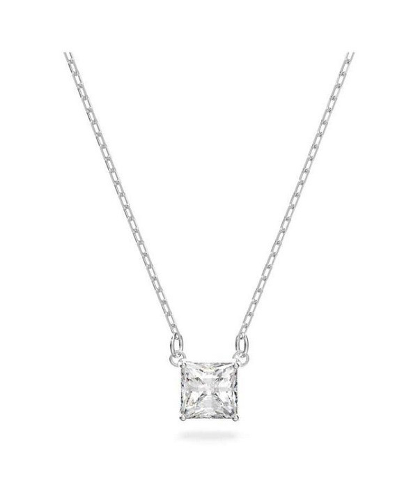 Swarovski Stilla Attract Rhodium Plated And Zirconia Necklace 5510696 For Women