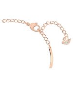 Swarovski Hyperbola Infinity And Heart Mixed Metal Finish And Zirconia Bangle 5518869 For Women