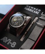 AVI-8 Hawker Hurricane Classic Chronograph Carbon Fiber Black Dial Quartz AV-4011-0W Men's Watch With Extra Strap