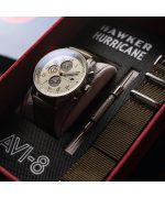 AVI-8 Hawker Hurricane Classic Chronograph Khaki Dial Quartz AV-4011-1B Men's Watch With Extra Strap