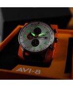 AVI-8 Hawker Hurricane Classic Chronograph Imperial War Museums Edition White Dial Quartz AV-4011-1E Men's Watch