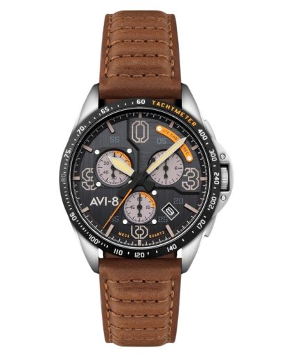 AVI-8 P-51 Mustang Blakeslee Chronograph Imperial War Museums Edition Lambeth Black Dial Quartz AV-4077-07 Men's Watch