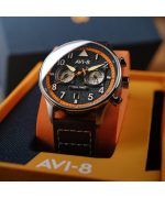 AVI-8 Hawker Hurricane Carey Dual Time Imperial War Museums Edition Black Dial Quartz AV-4088-07 Men's Watch