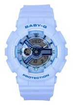 Casio Baby-G Analog Digital Blue Resin Strap Blue Dial Quartz BA-110YK-2A 100M Women's Watch