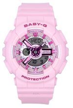 Casio Baby-G Analog Digital Pink Resin Strap Pink Dial Quartz BA-110YK-4A 100M Women's Watch