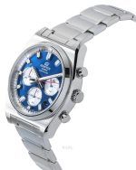 Casio Edifice Analog Chronograph Stainless Steel Blue Dial Quartz EFB-730D-2AV 100M Men's Watch