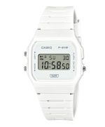 Casio Pop Digital Bio-Based White Resin Strap Quartz F-91WB-7A 100M Unisex Watch