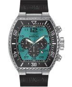 Invicta Pro Diver Chronograph Silicone Strap Turquoise Dial Quartz 47285 100M Mens Watch