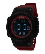 Invicta Racing Digital Chronograph Polyurethane Strap Black Dial Quartz 47528 100M Mens Watch