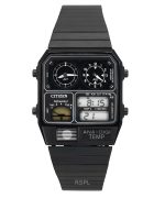 Citizen Analog Digital Dual Time Stainless Steel Black Dial Quartz JG2105-93E Men's Watch