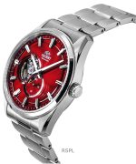 Orient Classic Contemporary Stainless Steel Red Open Heart Dial Automatic RA-AR0010R Men's Watch